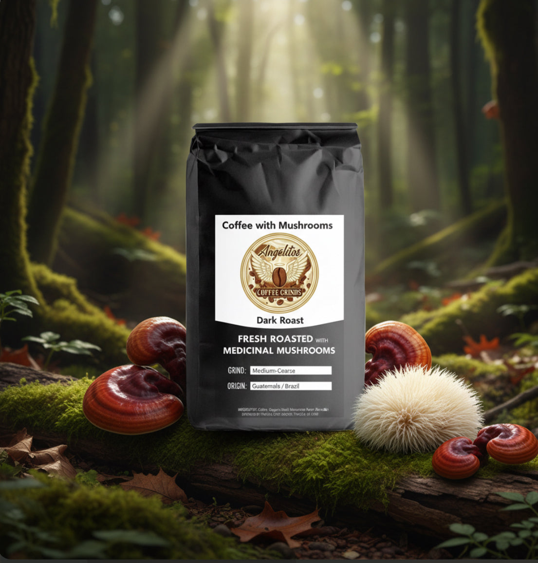 Coffee with Mushrooms Dark Roast