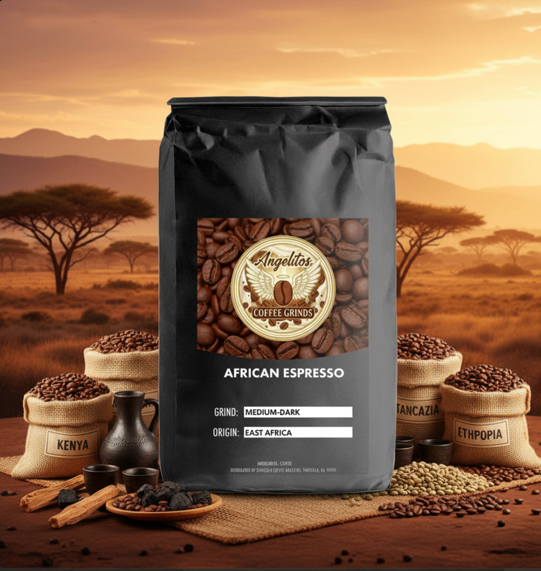 African Espresso Coffee – Angelitos Garcias Coffee Grinds