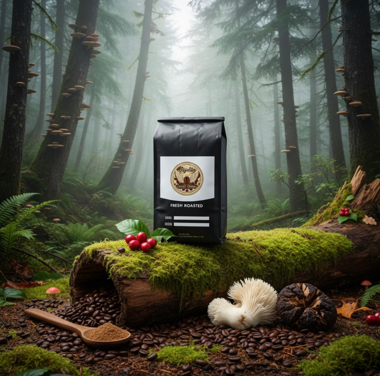 Coffee with Mushrooms Medium Roast